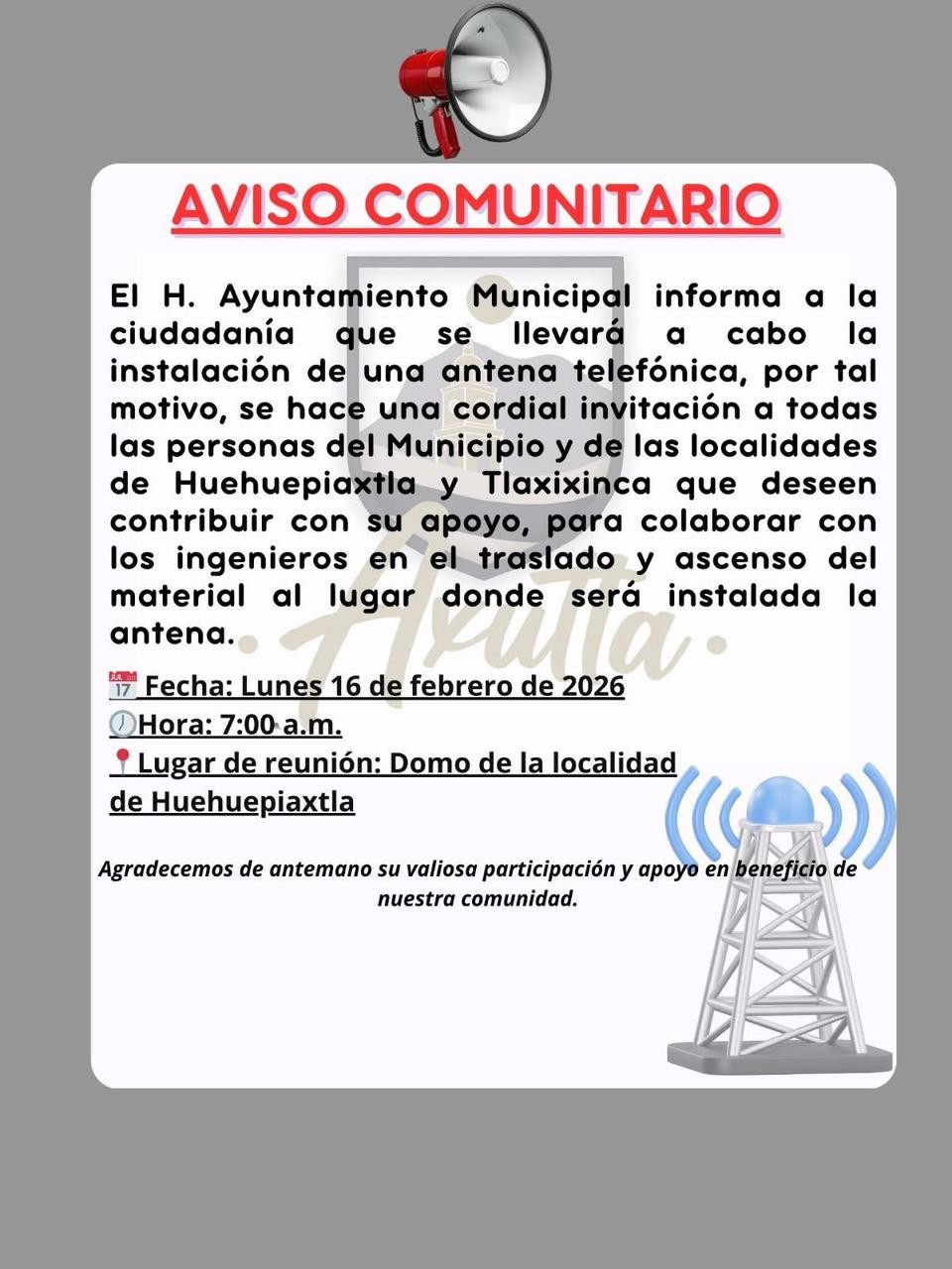#AvisoComunitario 📣📣📣