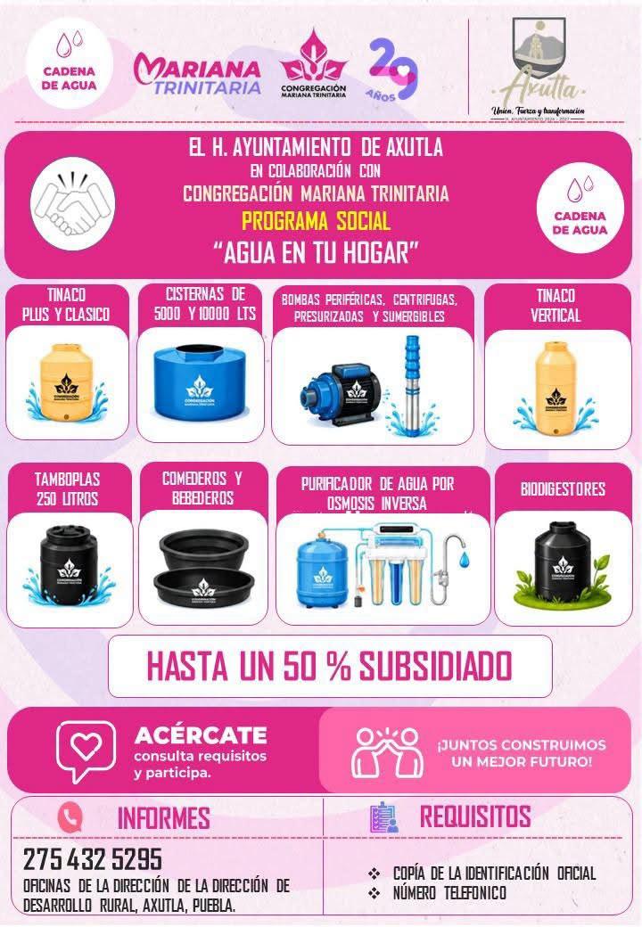 participar  en  este programa  con un subsidio,que pasen a  inscribirse en las instalaciones de la Presidencia Municipal