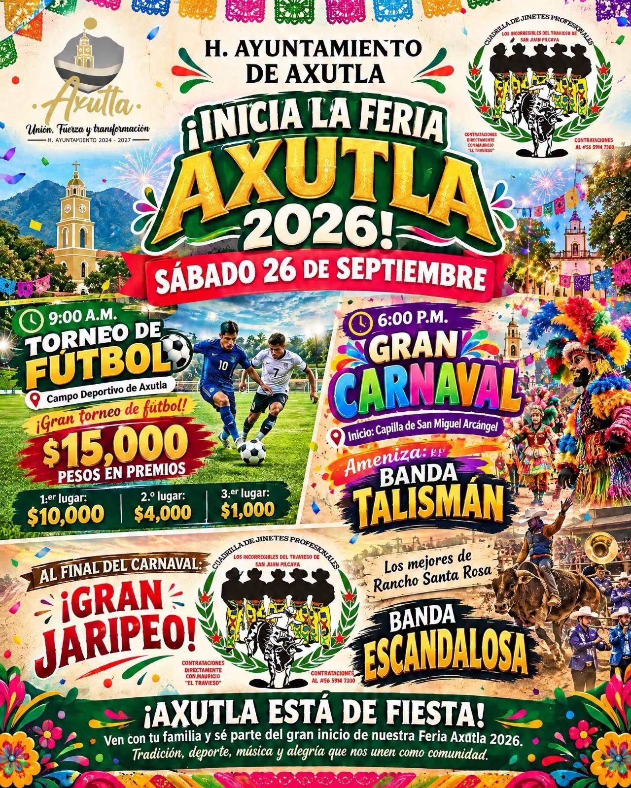 🎉 !𝗡𝗢 𝗧𝗘 𝗣𝗨𝗘𝗗𝗘𝗦 𝗣𝗘𝗥𝗗𝗘𝗥 𝗘𝗟 𝗚𝗥𝗔𝗡 𝗜𝗡𝗜𝗖𝗜𝗢 𝗗𝗘 𝗟𝗔 𝗙𝗘𝗥𝗜𝗔 𝗔𝗫𝗨𝗧𝗟𝗔 𝗦𝗘𝗣𝗧𝗜𝗘𝗠𝗕𝗥𝗘 2026! 🎡🎊