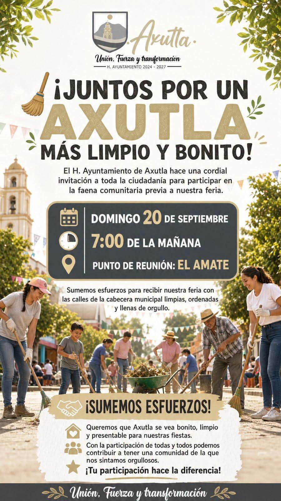 🧹 ¡Juntos por un Axutla más limpio y bonito! ✨